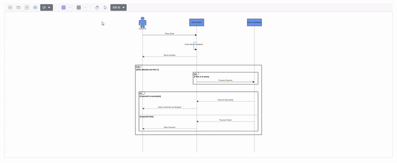Panning options in Blazor Diagram Library