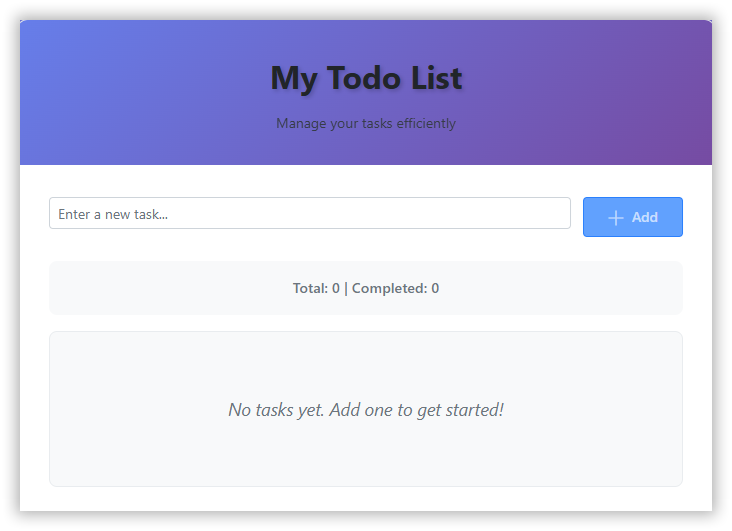Todo List Application