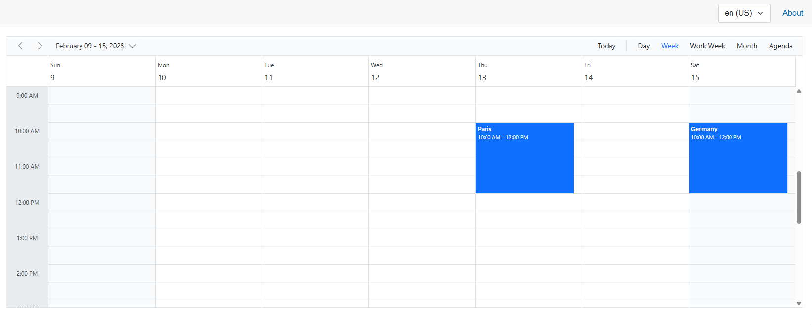 Blazor Schedular component
