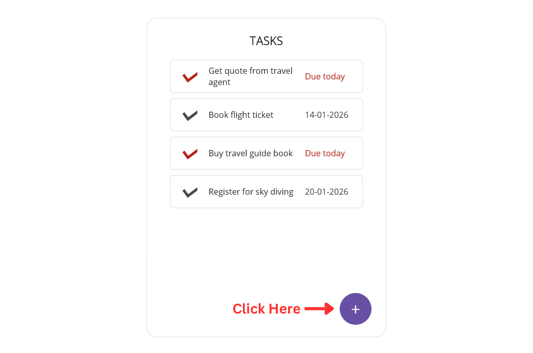 Displaying task deadlines