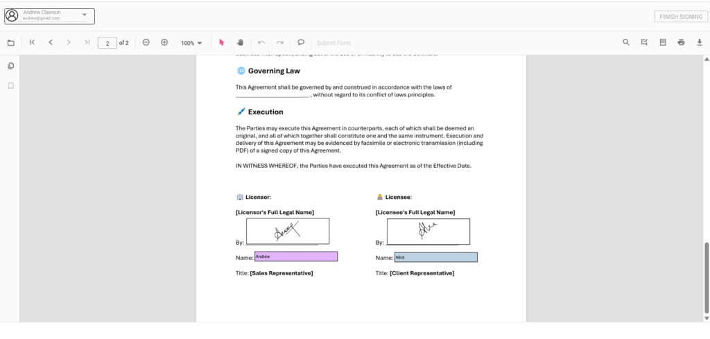 Flattening the form fields using the React PDF Viewer