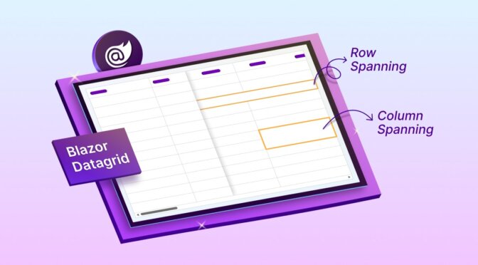 Create Clutter-Free Layouts with Row and Column Spanning in Blazor DataGrid