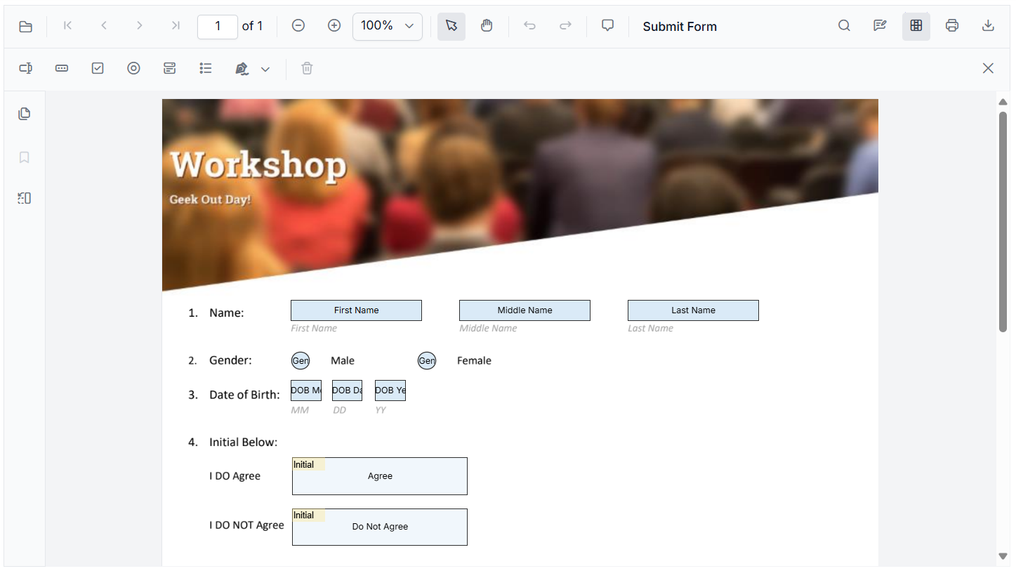 Syncfusion JavaScript PDF Viewer
