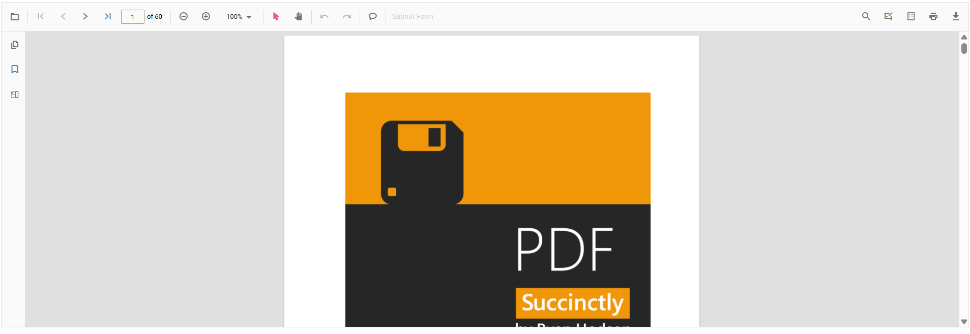 PDF Viewer loaded with a sample document