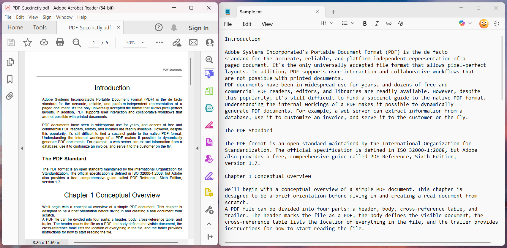 Text Extraction in JavaScript PDF Library