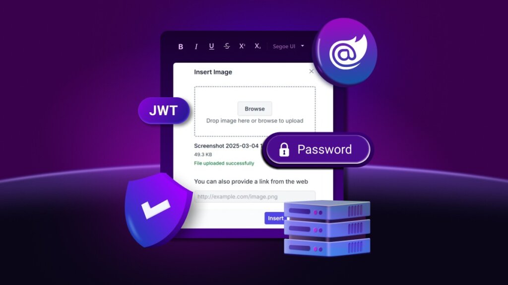 Secure Image Uploads in Blazor Rich Text Editor Using JWT