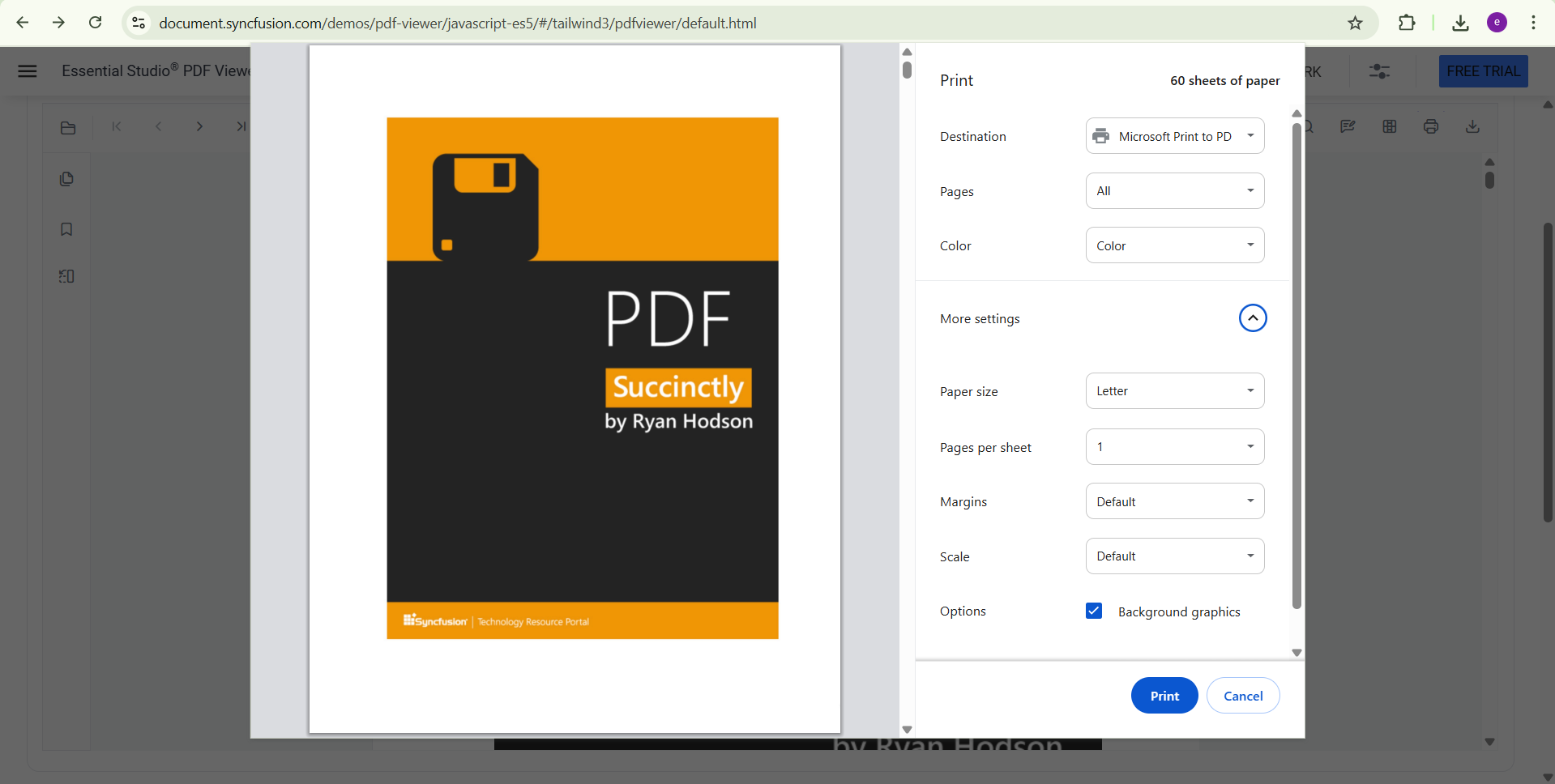 Accurate print and export fidelity