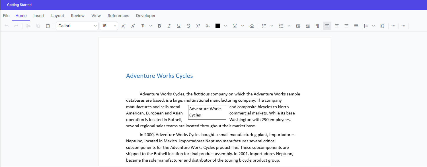 Creating an ASP.NET Core app with Syncfusion DOCX Editor