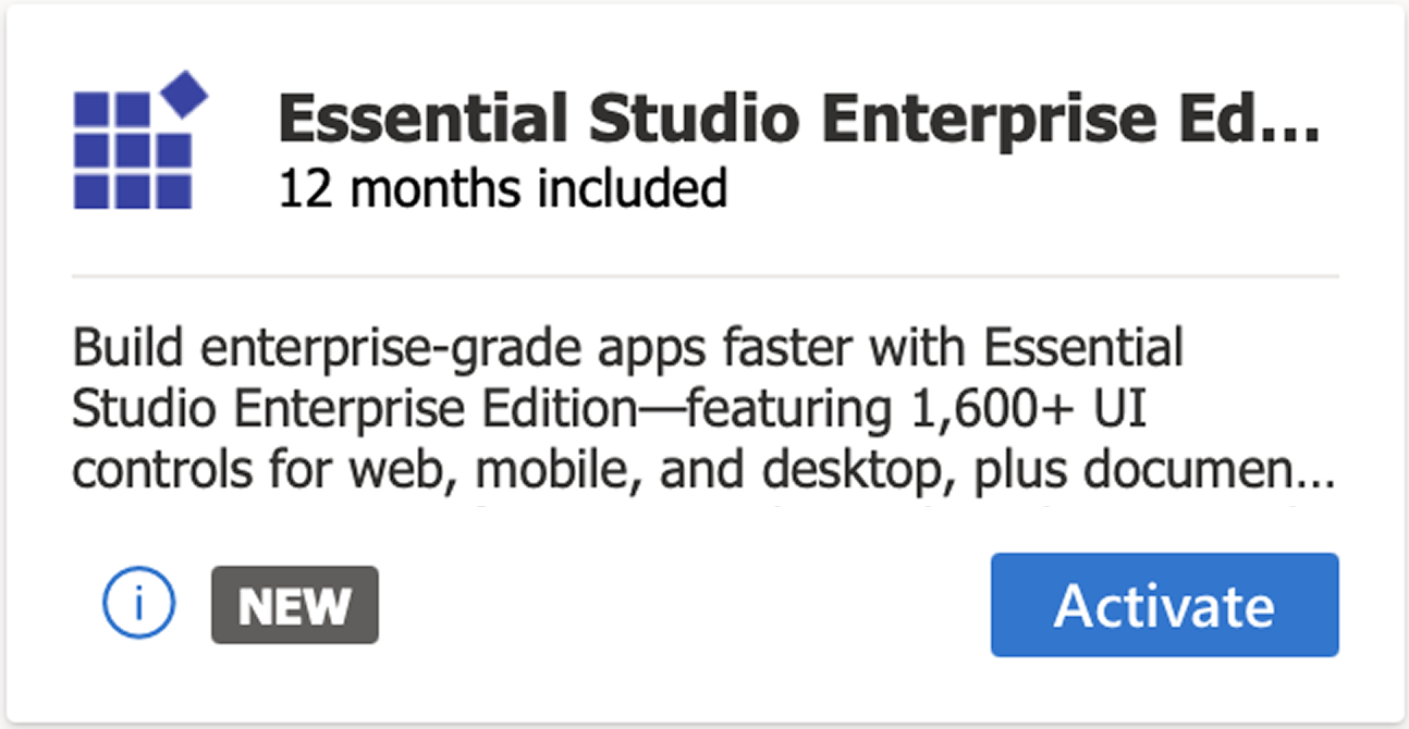 Syncfusion Enterprise Edition for Visual Studio