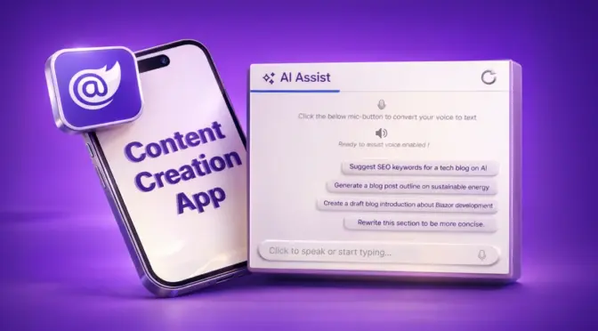 Build an AI Content Creation App in Blazor with AI AssistView