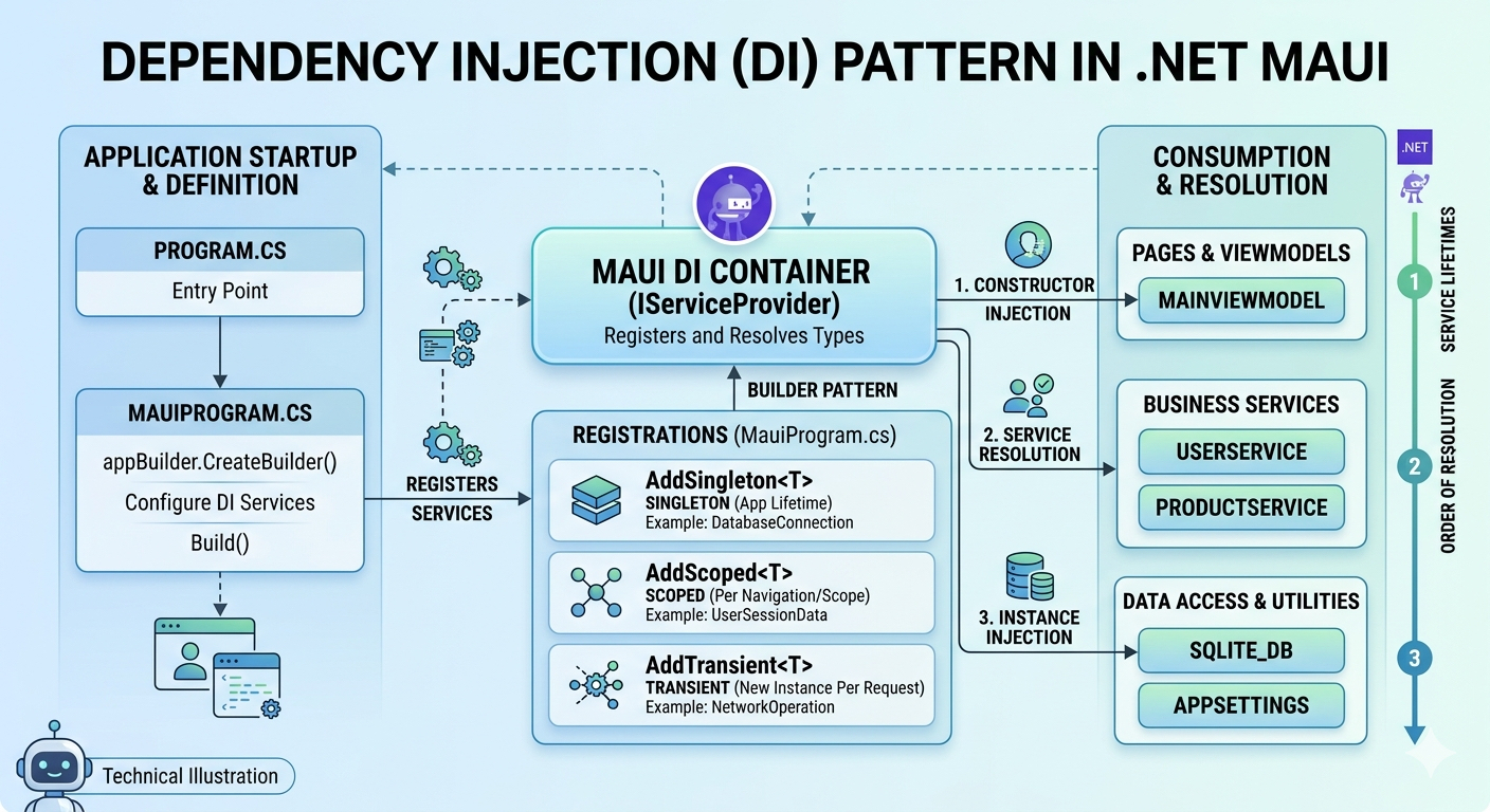 Dependency Injection Pattern in .NET MAUI