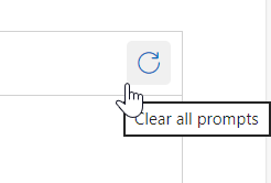 Header Toolbar item to clear all prompts