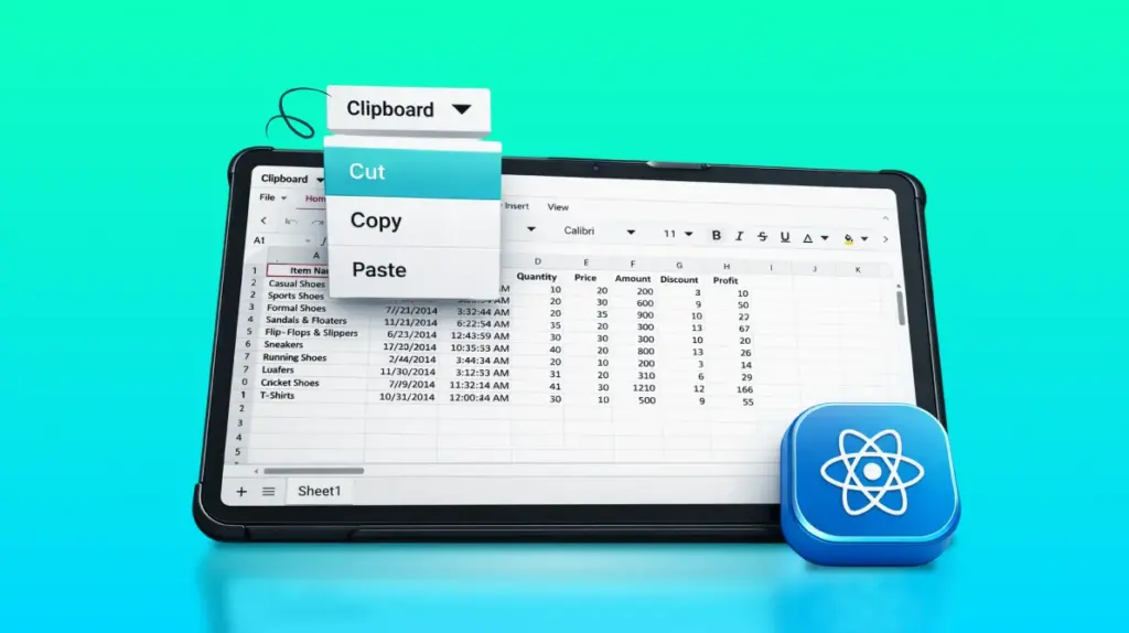 How to Implement Cut, Copy, and Paste Support in React Spreadsheet