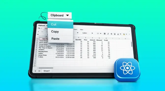 How to Implement Cut, Copy, and Paste Support in React Spreadsheet