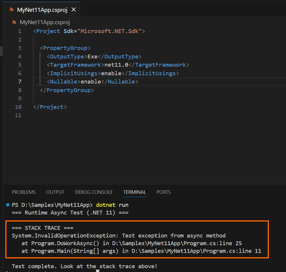 Quick Setup for .NET 11 Preview