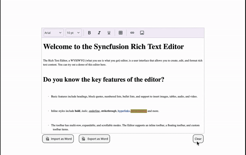 Exporting .NET MAUI Rich Text Editor content to a Word document
