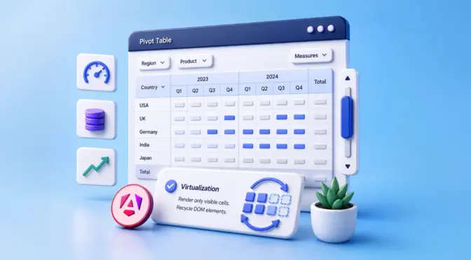 Optimizing Angular Pivot Table Performance Using Virtualization Techniques