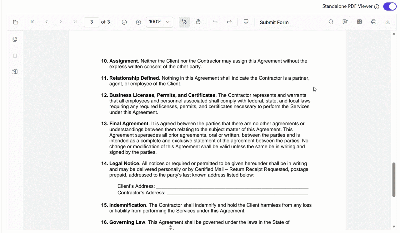 Adding Text Markup annotation