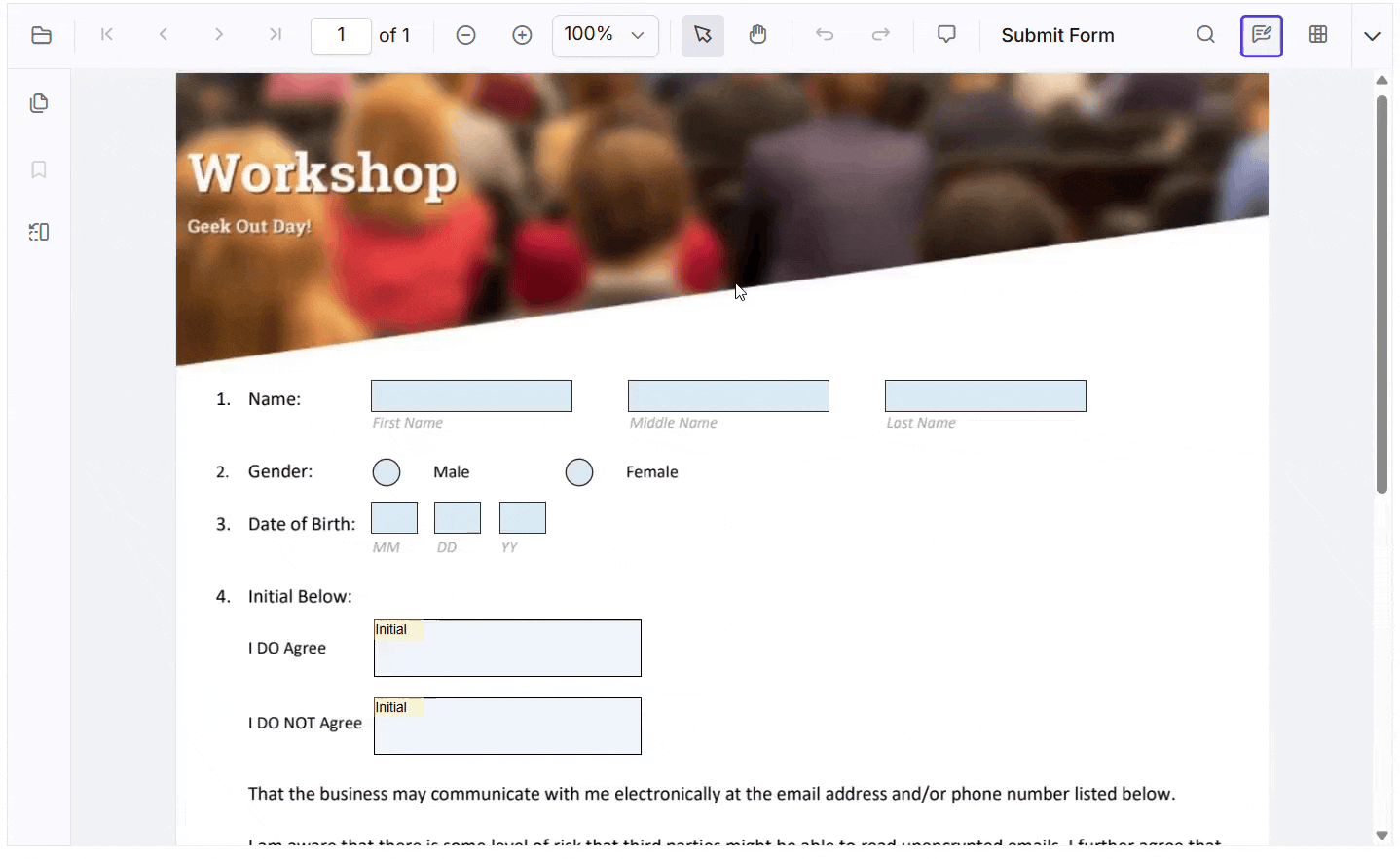 Adding a signature in a PDF using JavaScript PDF Viewer
