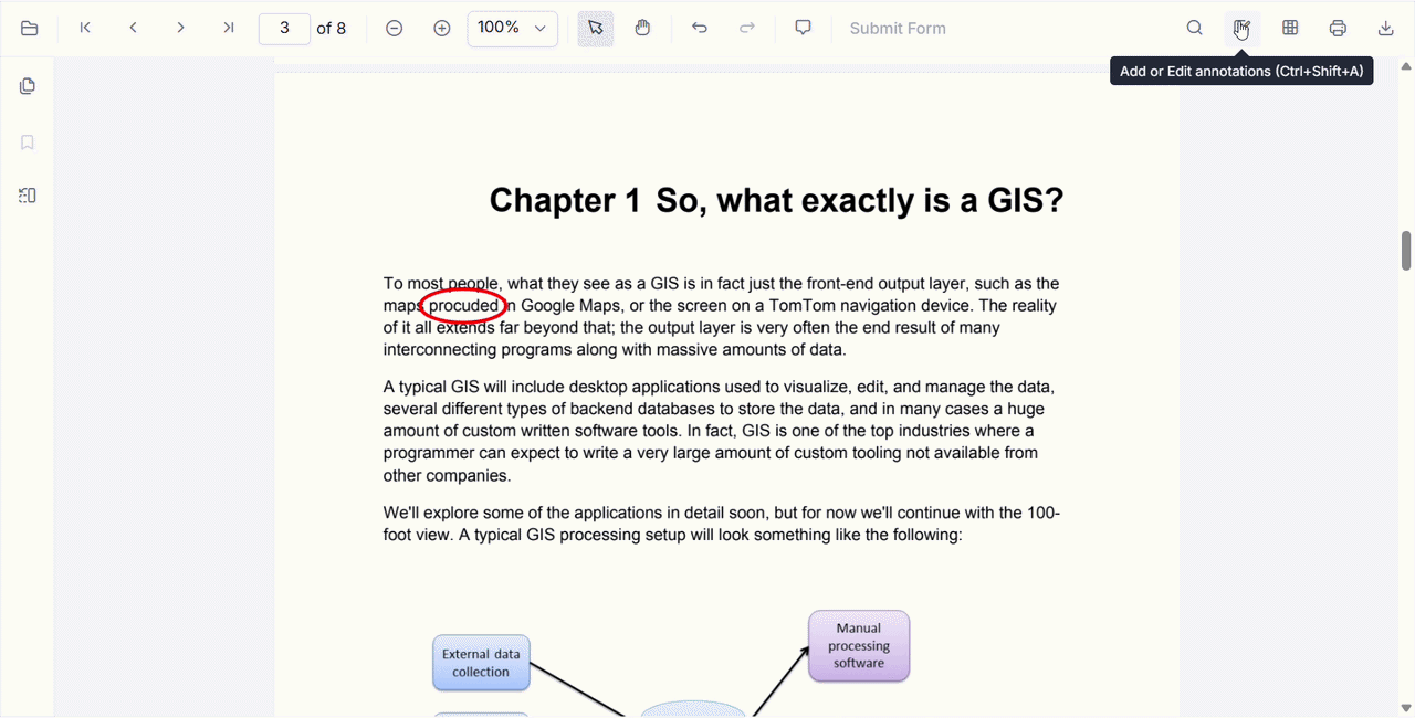 Adding comments to annotations in a PDF
