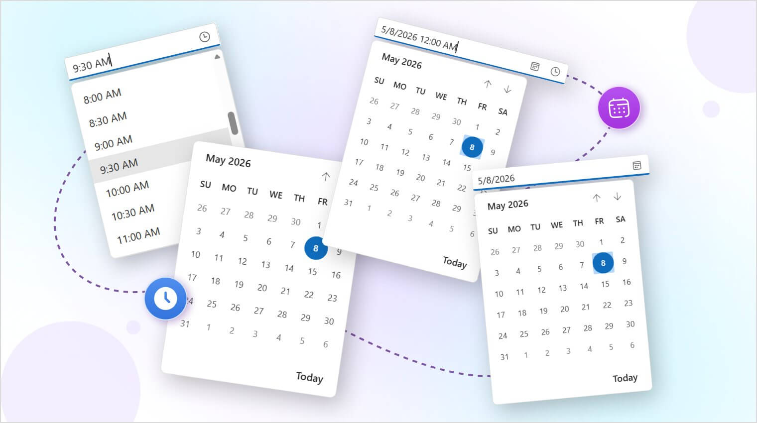 Blazor Date and Time components