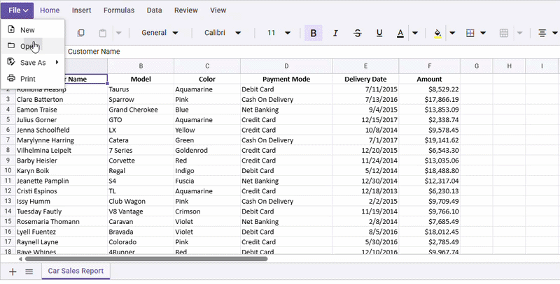 Embedded image in Excel sheet