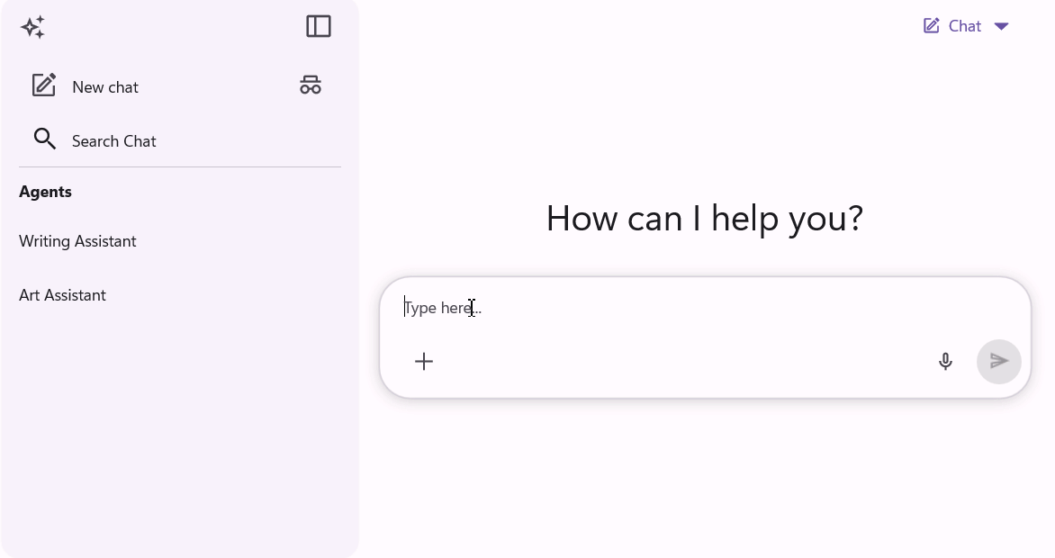 Agent Picker support in AI AssistView