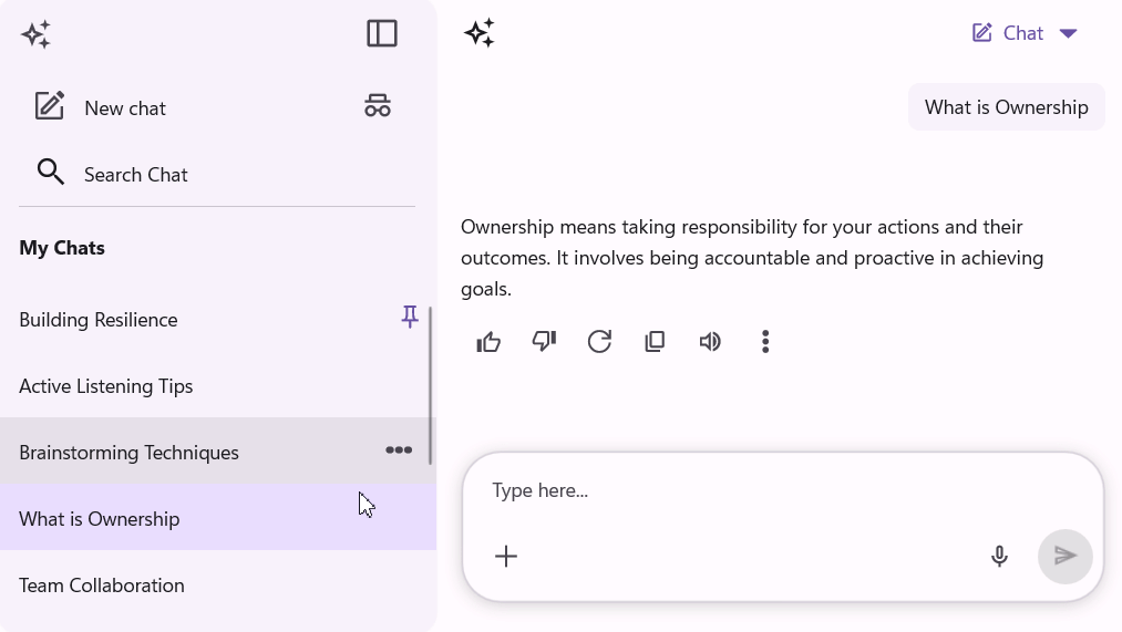 Conversation Management support in AI AssistView