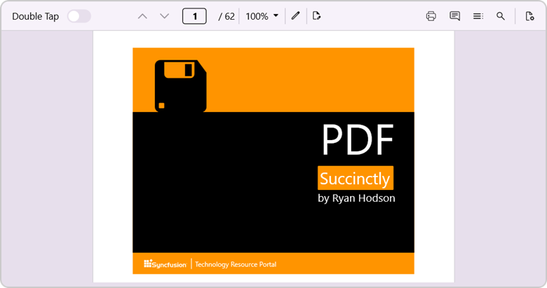 Double-tap toggle button in .NET MAUI PDF Viewer