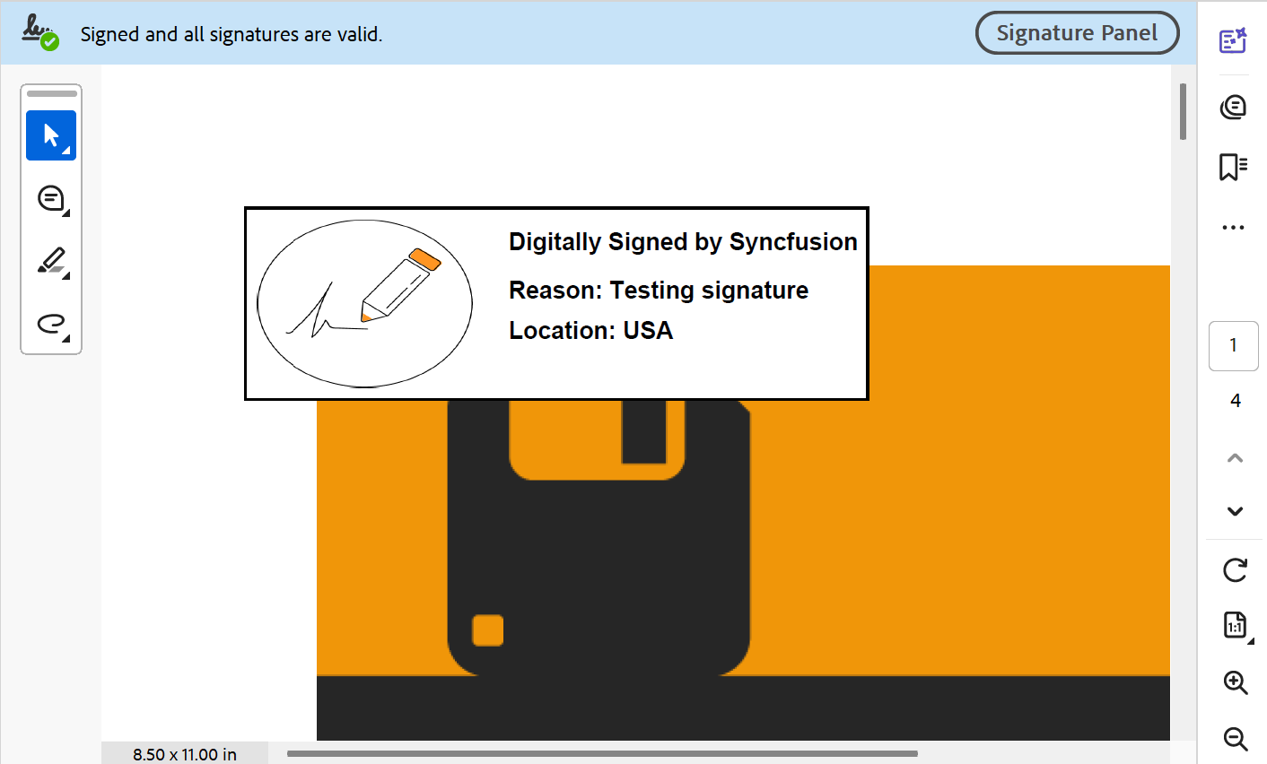 Secure PDF signing with PAdES in .NET