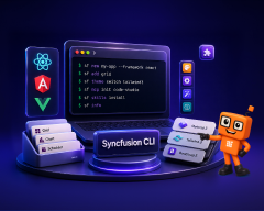 Build React, Angular, and Vue Applications Faster with Syncfusion CLI