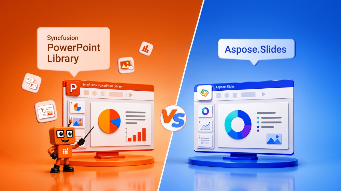 Syncfusion PowerPoint Library vs. Aspose.Slides for .NET Features, Performance Benchmarks, and Deployment Comparison