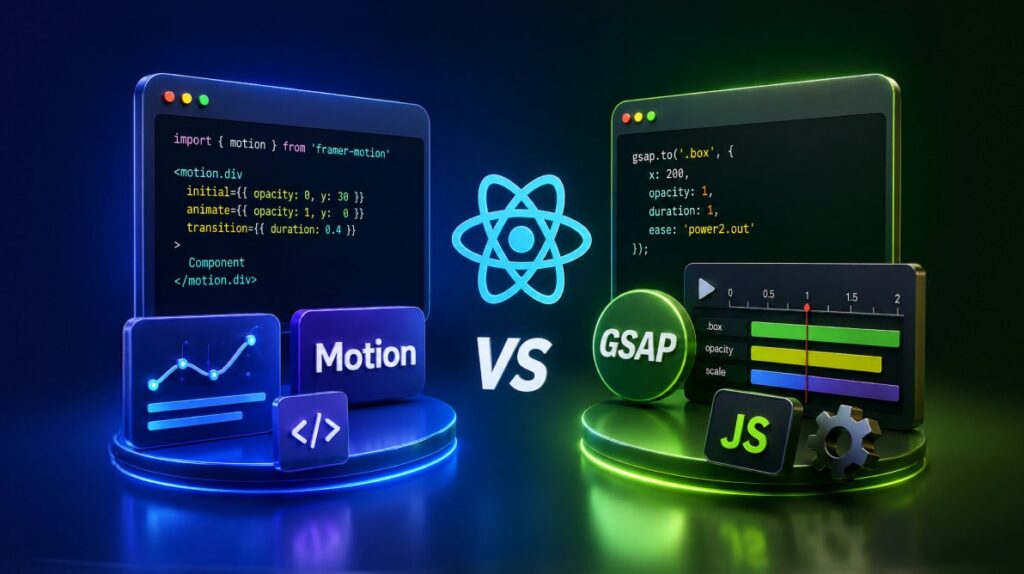Motion vs GSAP in React: Which Animation Library Should You Choose?