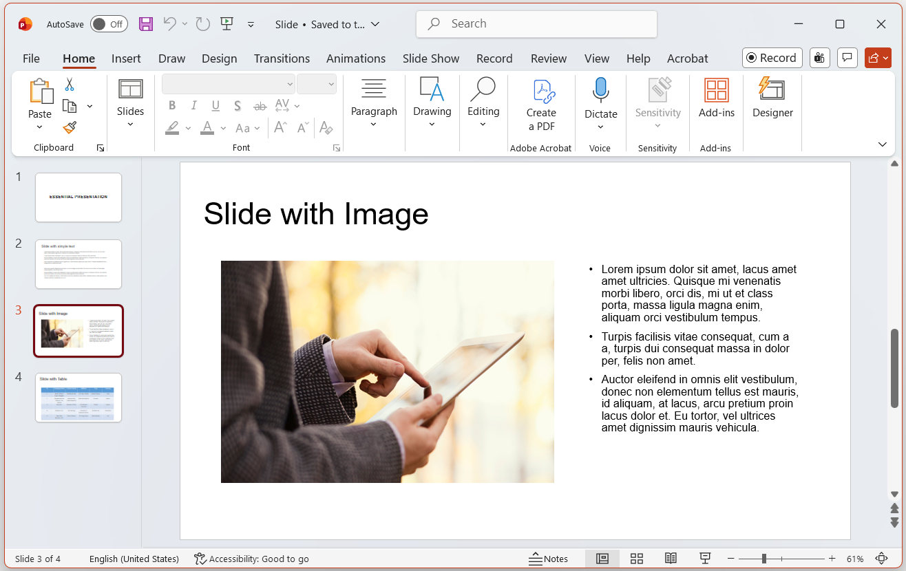 PowerPoint presentation automation in .NET PowerPoint Library