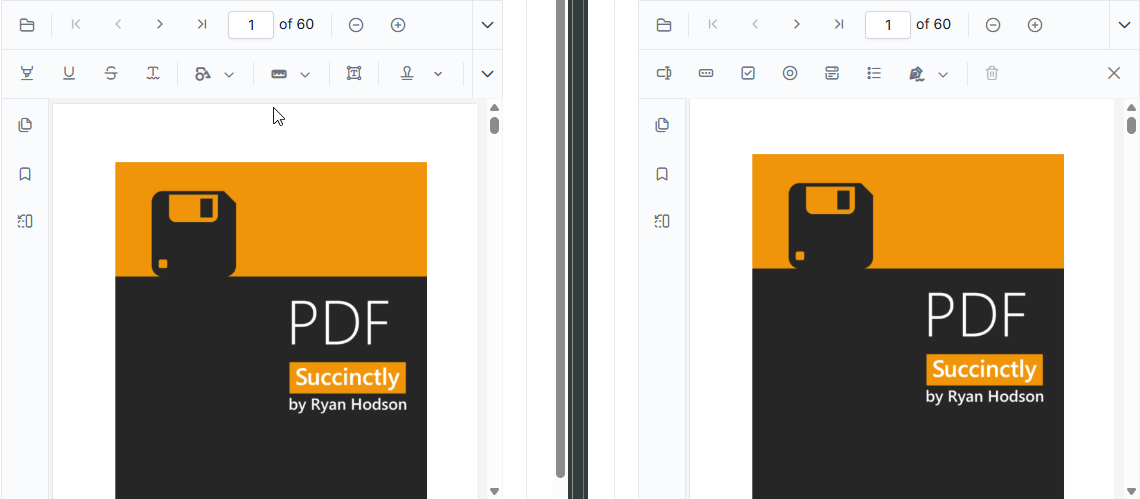 Real-time collaborative editing in Web PDF Viewer