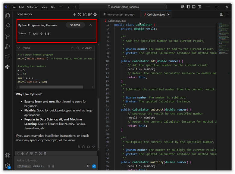 Session Usage UI Improvements