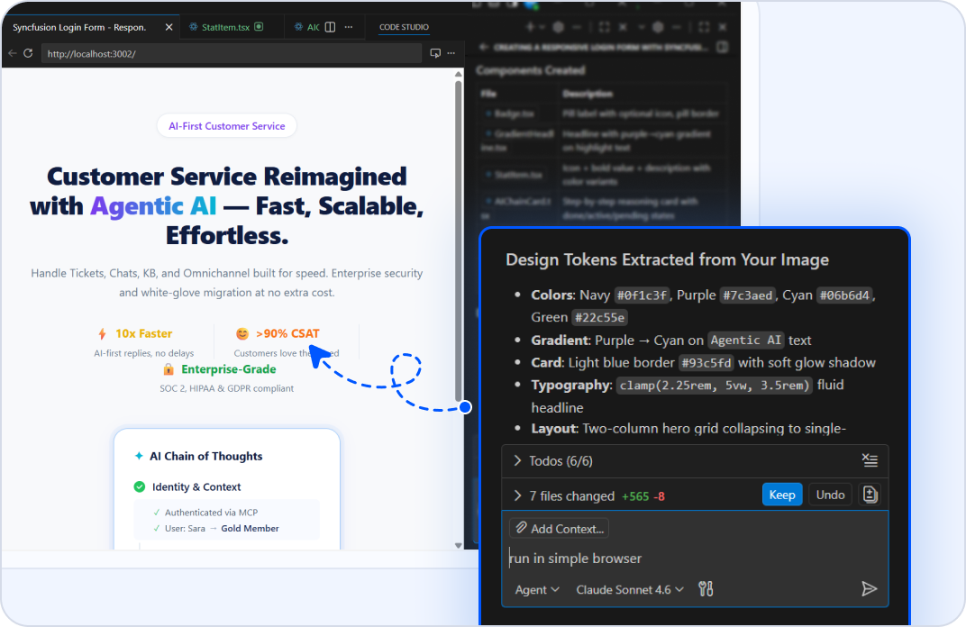 Token-Aware Components