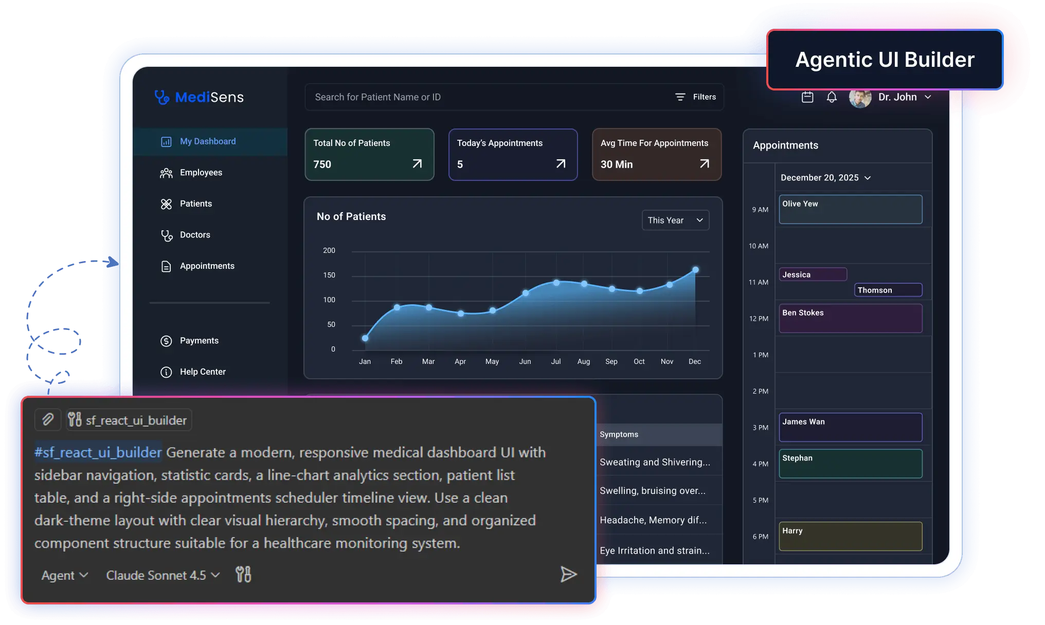 Agentic UI Builder Banner Image