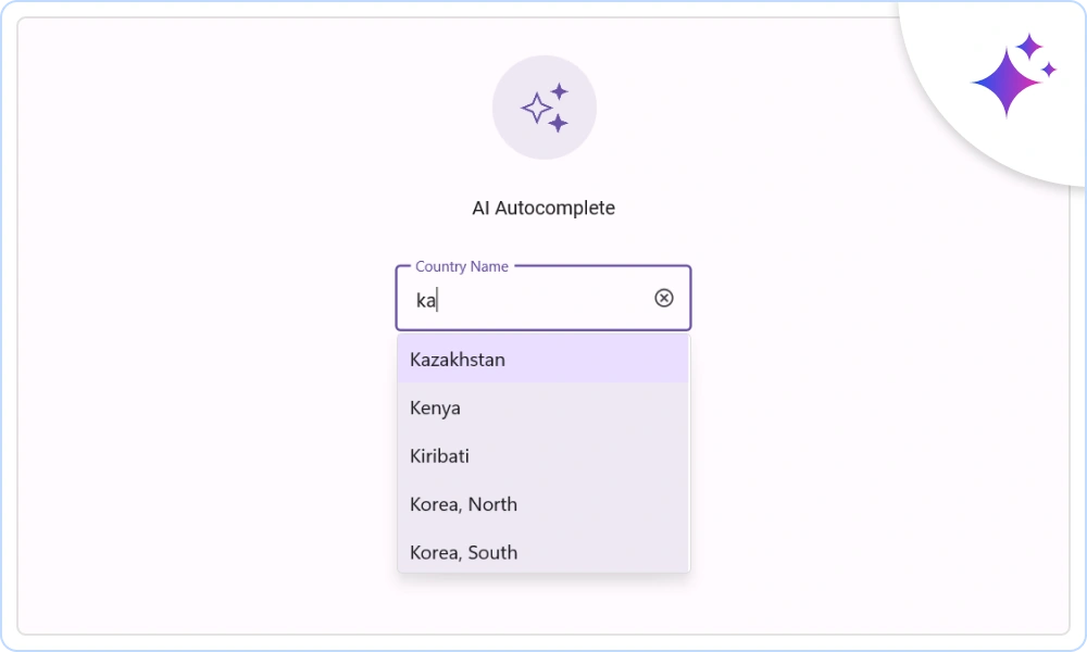 AI Autocomplete.