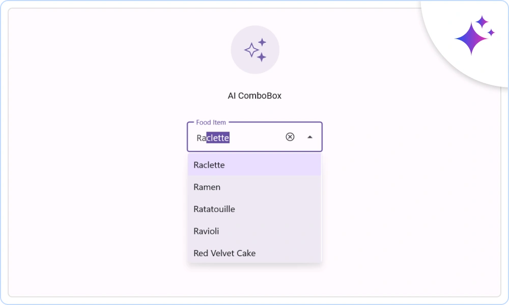 AI ComboBox