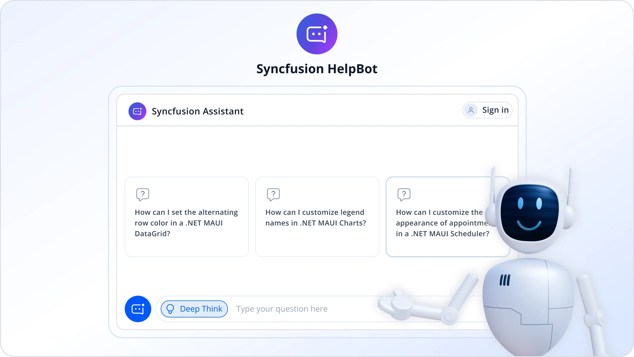 Syncfusion Helpbot