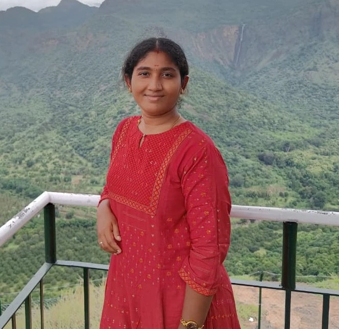 Boomigha Velayutham during a hill station visit