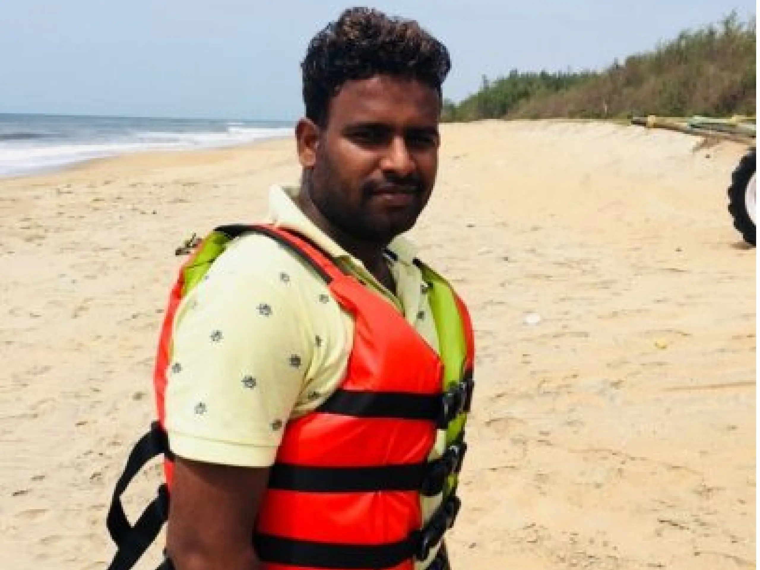 Gangadhar anandavel in beach