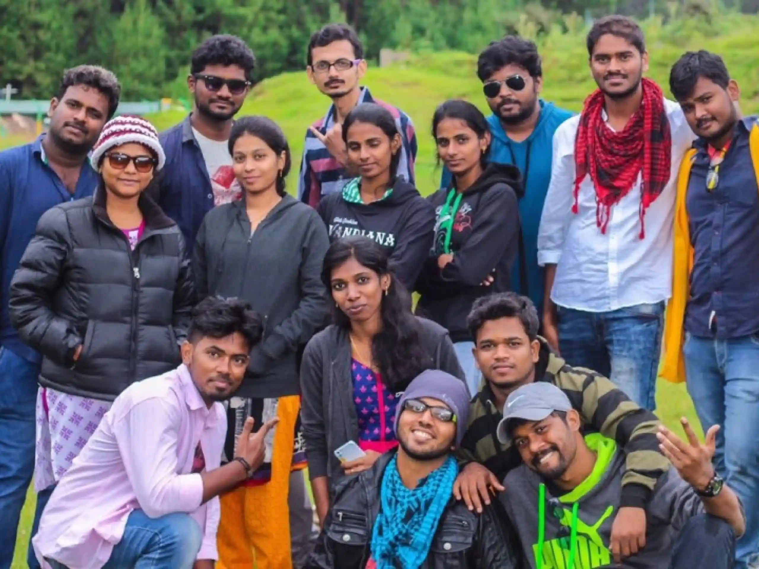 Gangadhar anandavel with friends