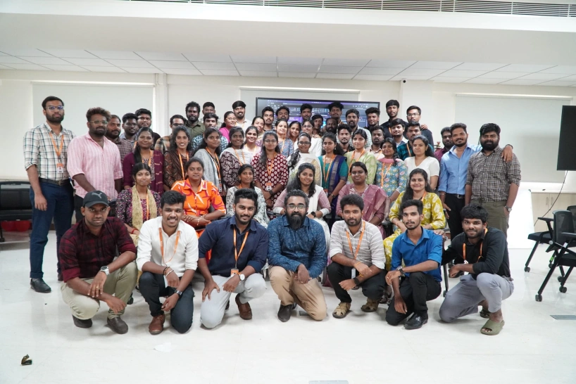 Gangatharan anandavel with team in meetup