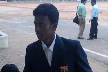 Kailash ponnusamy in school ground