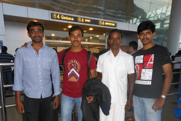 Lingaraj subramanaian with his father