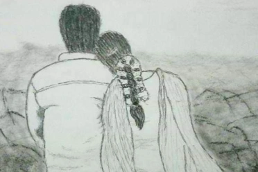 Anand Panchamoorthi Drawing of a Man and Woman