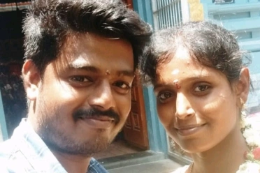 Anand Panchamoorthi with Wife