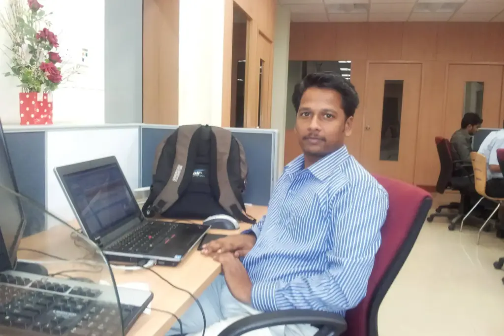 Arulraj Aboorvasamy at Workstation